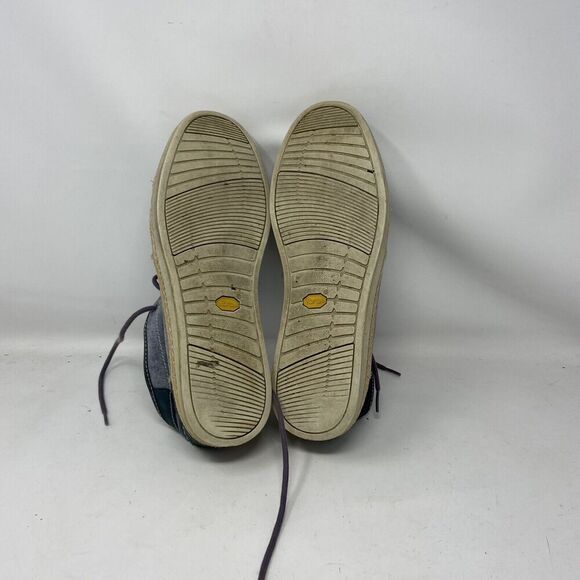 UGG Cantrell Blue Suede Canvas Chukka Lace Up Ankle Boots Shoes main image 5